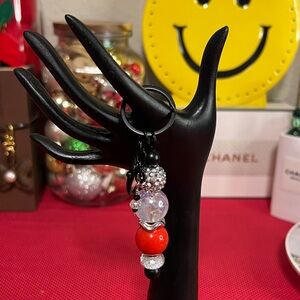 Bag Charm with acrylic beads